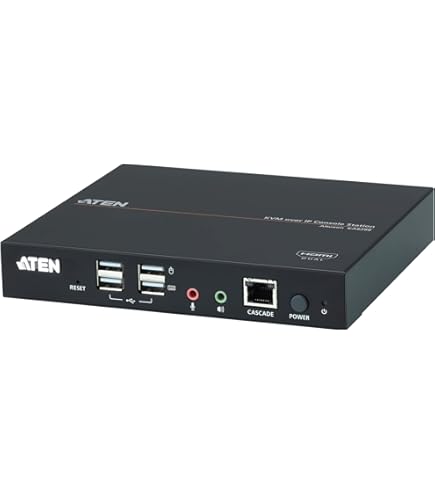 その他 ATEN CN9600 1ローカル/リモートアクセス共有1ポートDVI KVM over IP（解像度